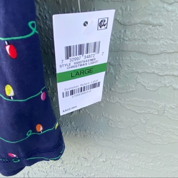 Jenni Christmas Lights Sz L Sleepwear NWT - Picture 12 of 13